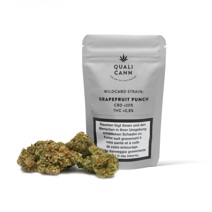 Qualicann Grapefruit Punch CBD Hanfblüten Tabakersatz